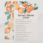 little cutie baby shower nursery rhyme trivi game  (正面/裏面)