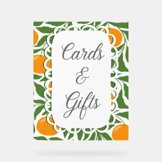 Little Cutie Baby Shower Tabletop Sign Cards and G アクリルサイン