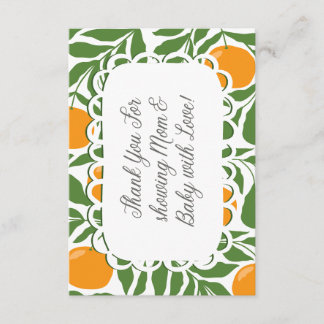 Little Cutie Baby Shower Thank You Card エンクロージャーカード