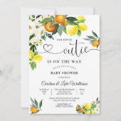 Little Cutie Citrus Baby Shower Invitation 招待状 (正面)