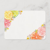 Little Cutie Citrus Floral Books for Baby Insert エンクロージャーカード (裏面)