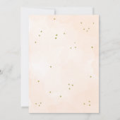 Little Cutie Citrus Orange Baby Shower 招待状 (裏面)