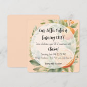 Little Cutie First Birthday Invitation  招待状 (正面/裏面)