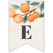 little cutie happy baby shower banner orange バンティングフラッグ (第3の旗)