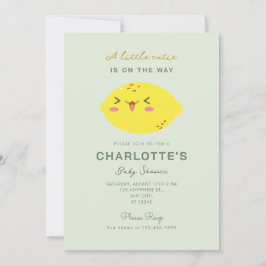 Little Cutie Lemon Citrus Baby Shower Invitation 招待状