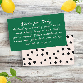 Little cutie on the way Lemon books for baby エンクロージャーカード