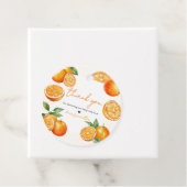 Little Cutie Orange Baby Shower フェイバータグ (インサイチュ)