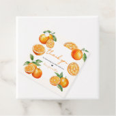 Little Cutie Orange Baby Shower フェイバータグ (インサイチュ)