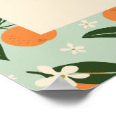 Little Cutie Orange Citrus Baby Shower Welcome ポスター (角)