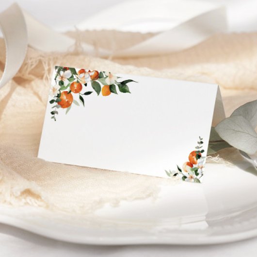 Little cutie oranges place cards