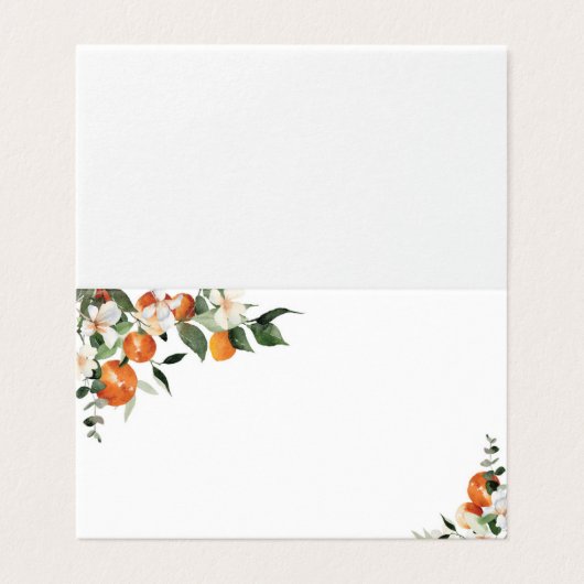 Little cutie oranges place cards (外部フラット)