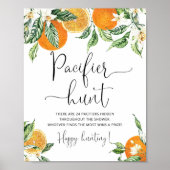 Little cutie Pacifier hunt baby shower game Poster ポスター (正面)