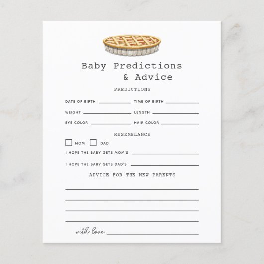 Little Cutie Pie Baby Predictions & Advice (正面)