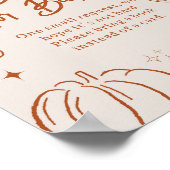 Little Cutie Pie Baby Shower Books for Baby Sign ポスター (角)