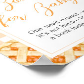 Little Cutie Pie Baby Shower Books for Baby Sign ポスター (角)