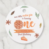 Little Cutie Pie Fall 1st Birthday フェイバータグ (正面)
