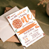 Little Cutie Pie Fall 1st Birthday 招待状