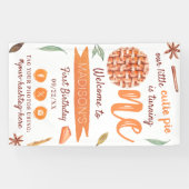 Little Cutie Pie Fall 1st Birthday Party Welcome 横断幕 (横)