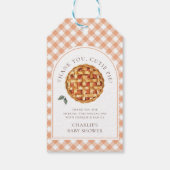 Little Cutie Pie Fall Baby Shower ギフトタグ (裏面)