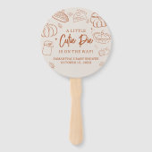 Little Cutie Pie Fall Baby Shower ハンドファン (正面)