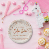 Little Cutie Pie Fall Baby Shower ペーパープレート (パーティー)