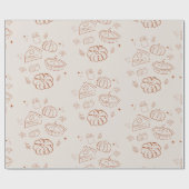 Little Cutie Pie Fall Baby Shower ラッピングペーパー (フラット)