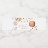 Little Cutie Pie Fall Pumpkin Baby Shower ペットボトルラベル (シングルラベル)