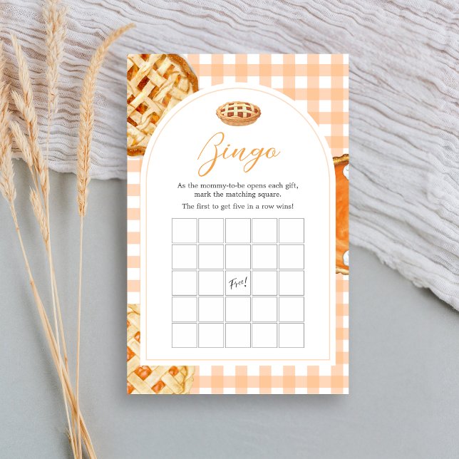 Little Cutie Pie Gingham Baby Shower Bingo Game (Little Cutie Pie Gingham Baby Shower Game)