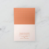 Little Cutie Pie On The Way! Fall Baby Shower サンキューカード (内部)