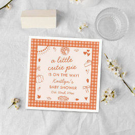 Little Cutie Pie On The Way! Fall Baby Shower スタンダードカクテルナプキン