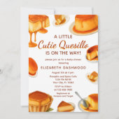 Little Cutie quesillo Fall Boy Girl Baby Shower 招待状 (正面)