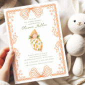 Little Cutie Swaddled BabyShower 招待状