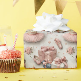 Little Dancer’s Tutu and Ballet Slipper  ラッピングペーパー