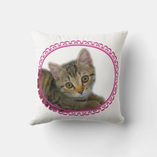 Little darling - cute kitty クッション (裏面)