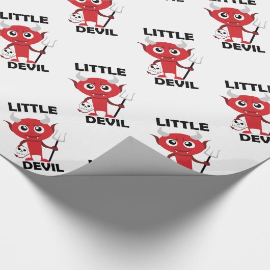 Little Devil – 光沢のあるラッピング紙、30" x 6' ラッピングペーパー (角)