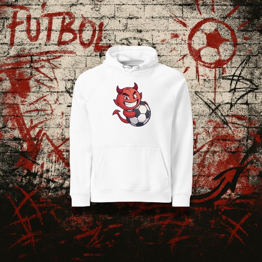 Little Devil with a soccer ball