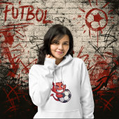 Little Devil with a soccer ball パーカ