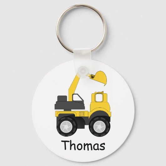 Little Digger Personalised Kid's キーホルダー (正面)