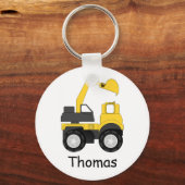 Little Digger Personalised Kid's キーホルダー (正面)