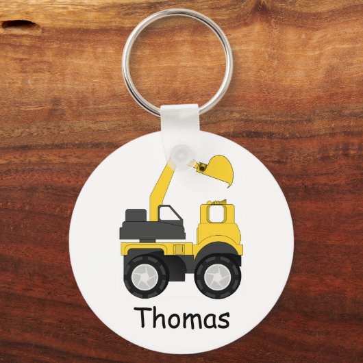 Little Digger Personalised Kid's キーホルダー (正面)