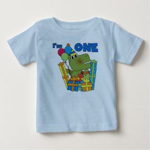 Little Dino 1st誕生日Tシャツとギフト ベビーTシャツ