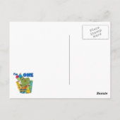 Little Dino 1st誕生日Tシャツとギフト ポストカード (裏面)