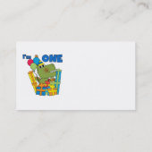 Little Dino 1st誕生日Tシャツとギフト 名刺 (裏面)