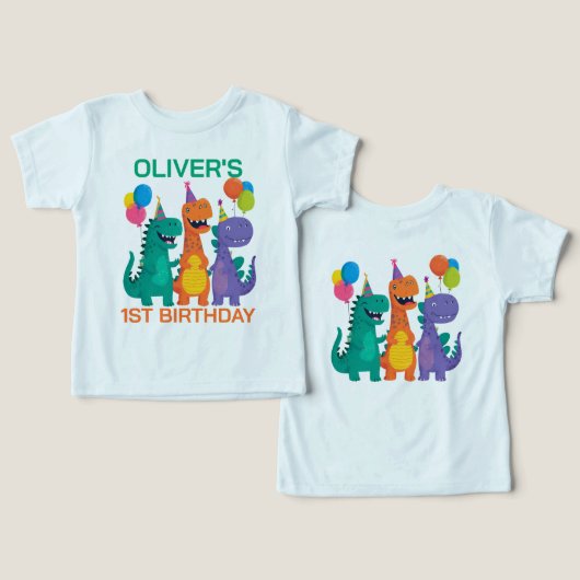 Little Dino 1st Birthday (デザイン正面&裏面)