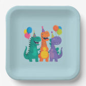 Little Dino 1st Birthday Paper Plate ペーパープレート (正面)