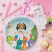 Little Dino 1st Birthday Paper Plate ペーパープレート (パーティー)