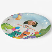 Little Dino 1st Birthday Paper Plate ペーパープレート (アングル)