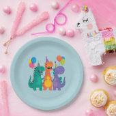 Little Dino 1st Birthday Paper Plate ペーパープレート (パーティー)