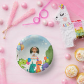 Little Dino 1st Birthday Paper Plate ペーパーボウル (パーティー)