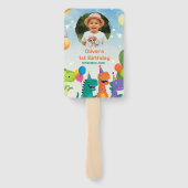 Little Dino 1st Birthday Set of Fans ハンドファン (裏面)